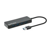 Manhattan Hub USB a 7 porte, presa A, 5 Gbit/s, nero