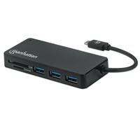 Manhattan Hub USB-C™ 3.2 Gen 1 a 3 porte con Lettore Schede
