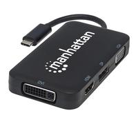 MANHATTAN 152600 - Convertitore audio/video USB 3.1 tipo C 4 in 1, HDMI/DisplayPort