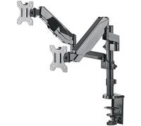 MANHATTAN - ICA-LCD G97MH - Supporto da Scrivania Doppio Monitor 17-32'' con molla a gas Nero