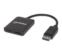 MANHATTAN - IDATA DP-102M - Splitter Hub DisplayPort a 2 porte DisplayPort con MST