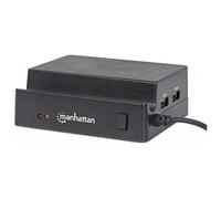 Manhattan imPORT Dock 480Mbit/s Black interface hub - Interface Hubs (USB 2.0, CF, CF Type II, MMC, MS PRO Duo, Memory Stick (MS), MicroSD (TransFlash), MicroSDHC, MicroSDXC,..., 480 Mbit/s, Black, ABS synthetics, USB)