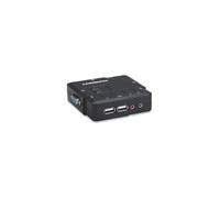 MANHATTAN KVM Switch 2 porte USB/Audio black