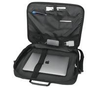 Manhattan Laptop Shoulder Bag Carrying Case - Slim Briefcase Style, Clamshell Op