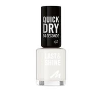 MANHATTAN Last & Shine, smalto per unghie ad asciugatura rapida, vegano e senza esperimenti sugli animali, a lunga durata, finitura ultra brillante, 8 ml, colore 011 Angel Wing