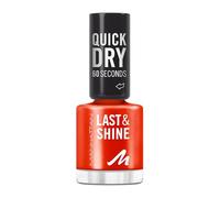 MANHATTAN Last & Shine, smalto per unghie ad asciugatura rapida, vegano e senza esperimenti sugli animali, a lunga durata, finitura ultra brillante, 8 ml, colore 106 Citrus Me