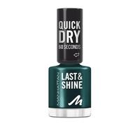 MANHATTAN Last & Shine, smalto per unghie vegano e senza esperimenti su animali, 8 ml, colore 105 Evergreen