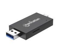 Manhattan Lettore/Scrittore USB 3.0 Combo USB-C™/USB-A Multi-Schede