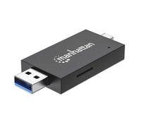 Manhattan Lettore/Scrittore USB 3.0 Combo USB-C™/USB-A Multi-Schede