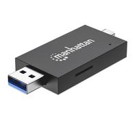 Manhattan Lettore/Scrittore USB 3.0 Combo USB-C™/USB-A Multi-Schede