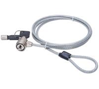 Manhattan Lucchetto di sicurezza per notebook (1,4 m), cavo in acciaio con chiave 440271