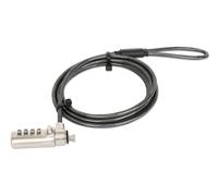 Manhattan Lucchetto di Sicurezza per Notebook 440493 – combinazione per Slot Nano Nero