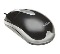 Manhattan MH3 USB Wired Mouse Nero, Grigio, 1000dpi, USB-A, Ottico, Robusto, Tre Tasti con Rotella di Scorrimento, Tre Anni di Garanzia, Scatola
