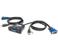 Manhattan Mini KVM Switch 2 Porte USB con Audio