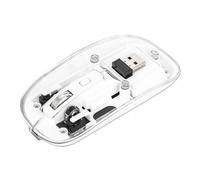 Manhattan Mouse Ottico Wireless 1600 Dpi con Micro Ricevitore USB Bianco Traspar
