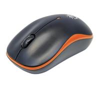 Manhattan Mouse Ottico Wireless con Micro Ricevitore USB 1000 Dpi Nero/Arancione