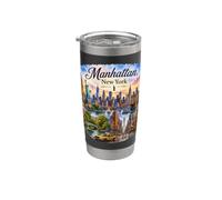 Manhattan, New York City, Central Park, Broadway Bicchiere termico in acciaio inox doppia parete