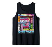 Manhattan New York quartieri Skyline NYC Borough Pride Canotta