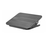 Manhattan Poggiapiedi 462198 – Regolabile ed ergonomico per lo smart working – Nero