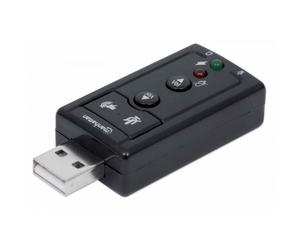 Manhattan Scheda Audio Stereo USB 2.0 Virtual 7.1 Canali