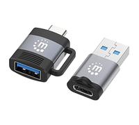 Manhattan Set da 2 Pezzi: Adattatore USB-C a USB-A e Adattatore USB-A a USB-C