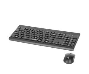 MANHATTAN Set tastiera wireless e mouse MWK7350, nero