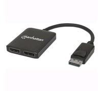 Manhattan Splitter Hub DisplayPort a 2 porte DisplayPort con MST