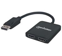 Manhattan Splitter Hub DisplayPort a 2 porte HDMI con MST
