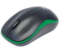 Manhattan Success 179393 - Mouse wireless (USB ottico, 3 tasti e rotella del mouse), 1000 dpi, colore: Nero/Verde
