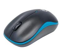 Manhattan Success 179416 - Mouse wireless (USB, ottico, 3 tasti e rotella del mouse), 1000 dpi, colore: Nero/Blu