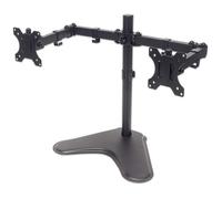 Manhattan Supporto da Scrivania per 2 Monitor 13-32'' con Base e Doppio Snodo
