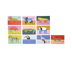 Manhattan Toy 160240 Paws & Claws - Set da 20 Pezzi, Motivo: Animali da Gioco, Multicolore
