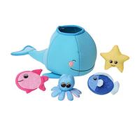 Manhattan Toy Balena in Neoprene 5 Pezzi Galleggiante Spill n Fill Bath Quick Dry spugne e Giocattolo Squirt
