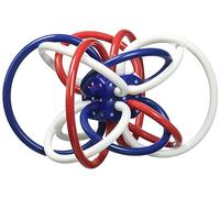 Manhattan Toy Giocattolo per bambini con sonaglio e massaggiagengive rosso, bianco e blu