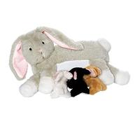 Manhattan Toy Nursing Nola - Peluche a forma di coniglio con peluche