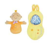 Manhattan Toy Snuggle Pod Hunny Bunny Beige First Baby Doll with Cozy