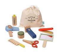Manhattan Toy Style & Groom - Kit per acconciature e toelettatura dei capelli, 9 pezzi, in legno
