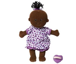 Manhattan Toy Wee Baby Stella 317460 - Bambola morbida, 30,48 cm, colore: Marrone/Nero/Viola/Bianco