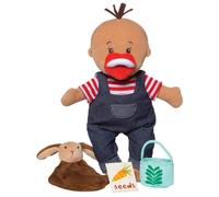 Manhattan Toy Wee Baby Stella Tiny Farmer 12"""" Soft Baby Doll Set