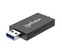 Manhattan Lettore/Scrittore USB 3.0 Combo USB-C™/USB-A Multi-Schede