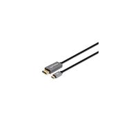 Manhattan USB-C to DisplayPort 1.4 Cable, 8K@60Hz, 3m, Male to Male, Black, Thre