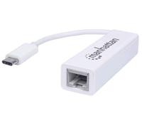Manhattan 507585 Ethernet 100Mbit/s networking card - Networking Cards (Wired, USB C, Ethernet, 100 Mbit/s, White)