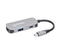 Manhattan USB-C to HDMI 3-in-1 Docking Converter with Power Delivery