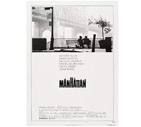 Manhattan Woody Allen Vintage Movie Poster Decorativo Pittura murale Home Decor-20X28 pollici Senza cornice
