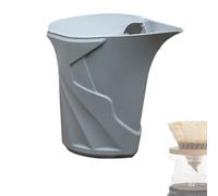 manhegari Caffettiera Per Il Fuoco Da Campo, Bollitore In Silicone Da 360 Ml, Macchina per Il Caffè A Versare Con Una Valvola, Per Campeggio Escursionismo Zaino Picnic Spiaggia Festa Viaggio