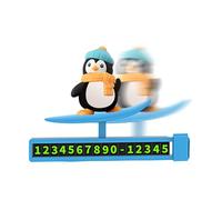 manhegari Carta del numero di movimento dell'automobile, numero di telefono di parcheggio Automatico - Numero di parcheggio per cruscotto scorrevole Penguin Design - Decorazione dello schermo
