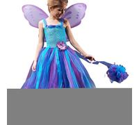 manhegari Costume da principessa fata per ragazze - abito da festa e concorso con e magici - costume da fata per tutti-piccoli | per trucco scena performance cosplay festa festival natale