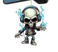 manhegari Decorazioni Specchietto Retrovisore Teschio Della Morte Figura Scheletro Per Specchio Interni Decorativo Decorazione Auto Spaventoso Per Camion Camping-Car e Decorazione Interna Camera