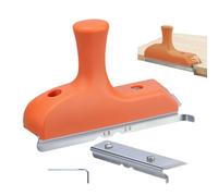 manhegari Edge Banding Trimmer - Pialla a bordo manuale per sbavatura | Strumento a mano per legno con lama inclinata per profili in PVC dritti e curve e impiallacciatura