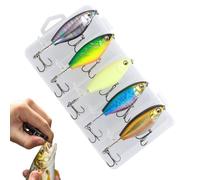 manhegari Esche dure - Esca Compatte per Acqua Salata | Strumenti da Imitativi 5 Pezzi per Stagni e Fiumi